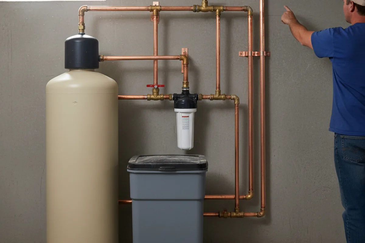 Whole-house water treatment system installed in Leary